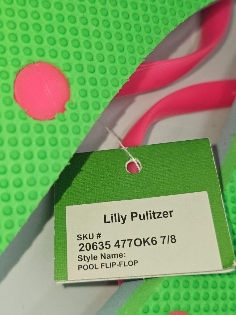 NWT Lilly Pulitzer Women's Multicolor Lobstah Roll Pool Flip-Flops Size 7/8 3751 - Picture 10 of 13